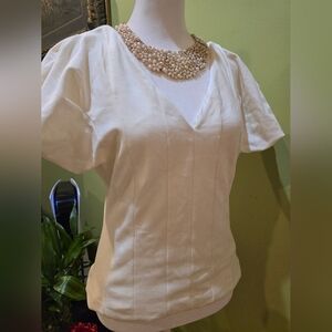 ExpressElegant White Blouse .